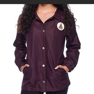 Jac Vanek pizza windbreaker. NWOT. Women’s small.